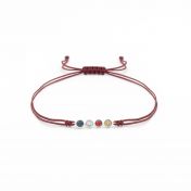 Birthstone Constellation Bracelet - Red [Sterling Silver]