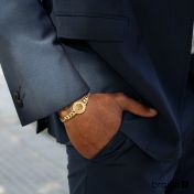 Cuban Link Chain Map Bracelet [18K Gold Vermeil]