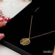 Family Paths Silhouette Map Necklace [18K Gold Plated]