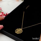 Family Paths Silhouette Map Necklace [18K Gold Vermeil]