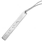 Unforgettable Memories Braille Necklace - Silver Plated