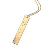 The Rule of 3 Braille Necklace