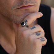 Blackbeard's Lost Men Ring - Sterling Silver