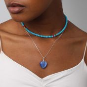Heart of the Ocean Necklace [Sterling Silver]