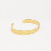 Thin Inspiration Braille Cuff - Gold Plated