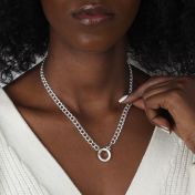 Cara Curb Chain Necklace [Sterling Silver]