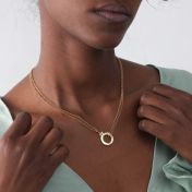 Cara Double Layer Necklace [18K Gold Plated] - With Initial Charms