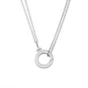 Cara Double Layer Necklace [Sterling Silver] - With Name Charms