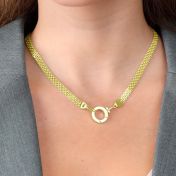 Cara Herringbone Necklace [18K Gold Plated]