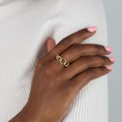 Bold Link Chain Ring