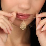 Cherished Spot Map Necklace [14 Karat Gold]