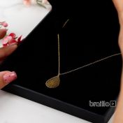 Cherished Spot Map Necklace [14 Karat Gold]
