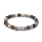  Cross Women Bracelet With Picasso Jasper Stones [Sterling Silver]