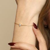 Crystal Bloom Bracelet [Gold Plated]
