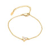 Crystal Bloom Bracelet [Gold Plated]