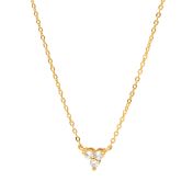 Crystal Bloom Necklace [Gold Plated]