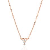 Crystal Bloom Necklace [Rose Gold Plated]