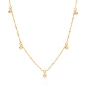 Crystal Blossom Necklace [Gold Plated]