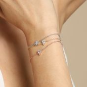 Crystal Bloom Bracelet [Rose Gold Plated]