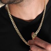 Cuban Link Chain With Names [Gold Plated]