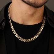 Cuban Link Chain Necklace [Gold Plated] - 12MM
