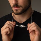 Personalized Cuban Chain with Nano Bible