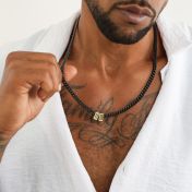 Dark Cuban Link Chain With Names [Gold Plated] - 6MM