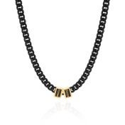 Dark Cuban Link Chain With Names [Gold Plated] - 6MM