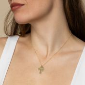 Duo Cross Harmony Necklace [Gold Plated]