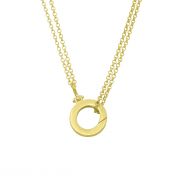 Cara Double Layer Necklace [18K Gold Plated] - With Name Charms