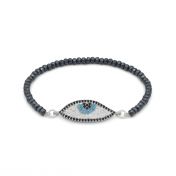 Evil Eye Hematite Bracelet
