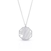 Family Paths Map Necklace [Sterling Silver]