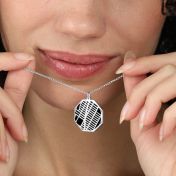 Family Paths Silhouette Map Necklace [Sterling Silver]