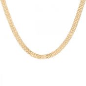 Herringbone Necklace [18K Gold Vermeil]