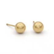 Ball Stud Earrings [gold plated]