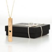 I Love You Braille Necklace - 14K Gold Plated
