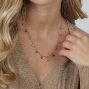 Happiness Galore Necklace [18k Rose Gold Plated]
