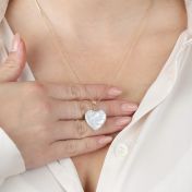 Heart of Pearl Necklace - 18K Gold Plated