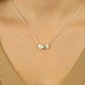 Genuine Love Initials Necklace [Sterling Silver]