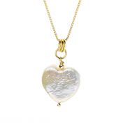 Heart of Pearl Necklace - 18K Gold Vermeil