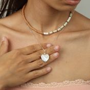 Heart of Pearl Necklace - Sterling Silver