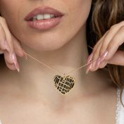 Heart Silhouette Map Necklace [18K Gold Vermeil]