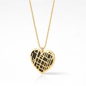 Heart Silhouette Map Necklace [18K Gold Vermeil]