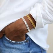 Herringbone Bracelet - 18K Gold Vermeil