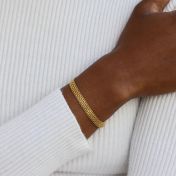 Herringbone Bracelet - 18k Gold Plated