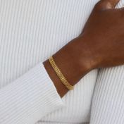 Herringbone Bracelet - 18K Gold Vermeil
