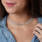 Enchanted Sparkle Necklace With A Diamond [Sterling Silver]