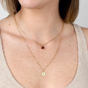 Classic Round Initial Necklace