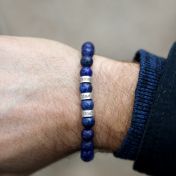 Lapis Lazuli Men Name Bracelet