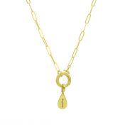 Large Drop Name Charm [18K Gold Plated]
